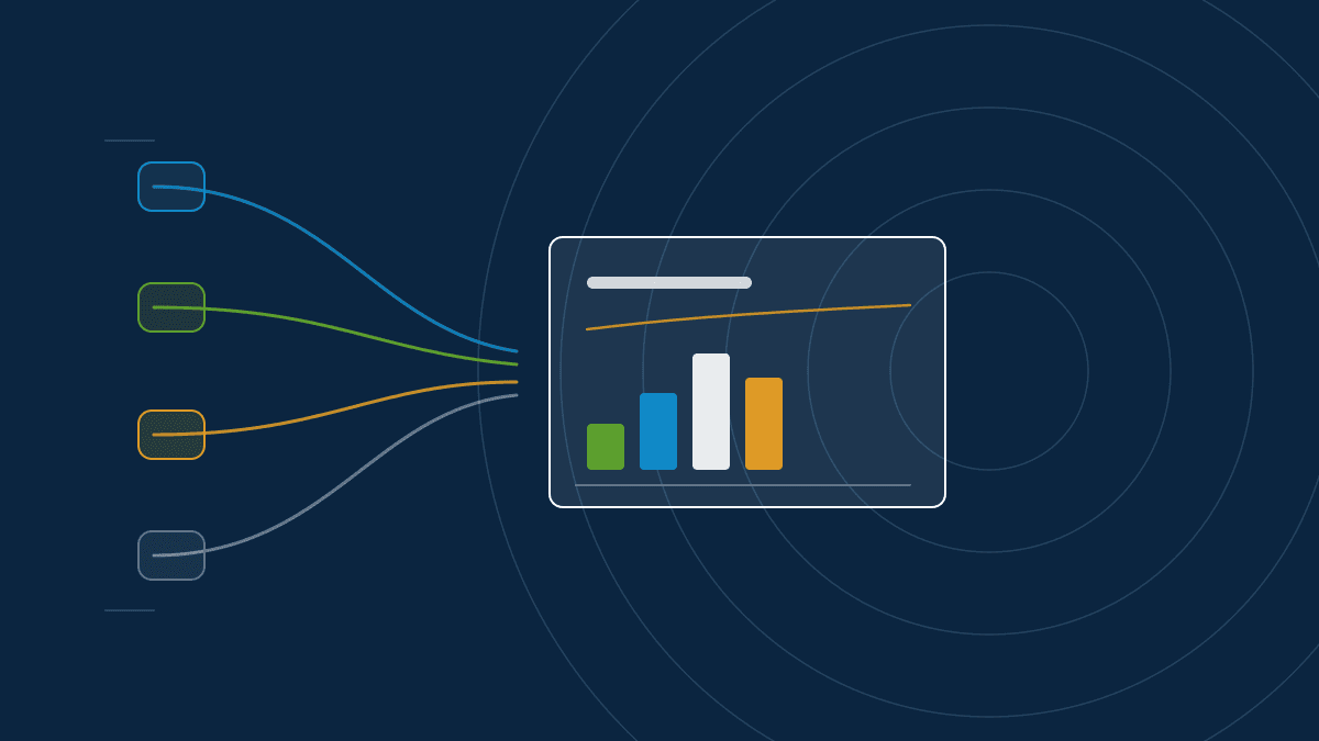 Referral streams from separate sources merging into one measurement panel