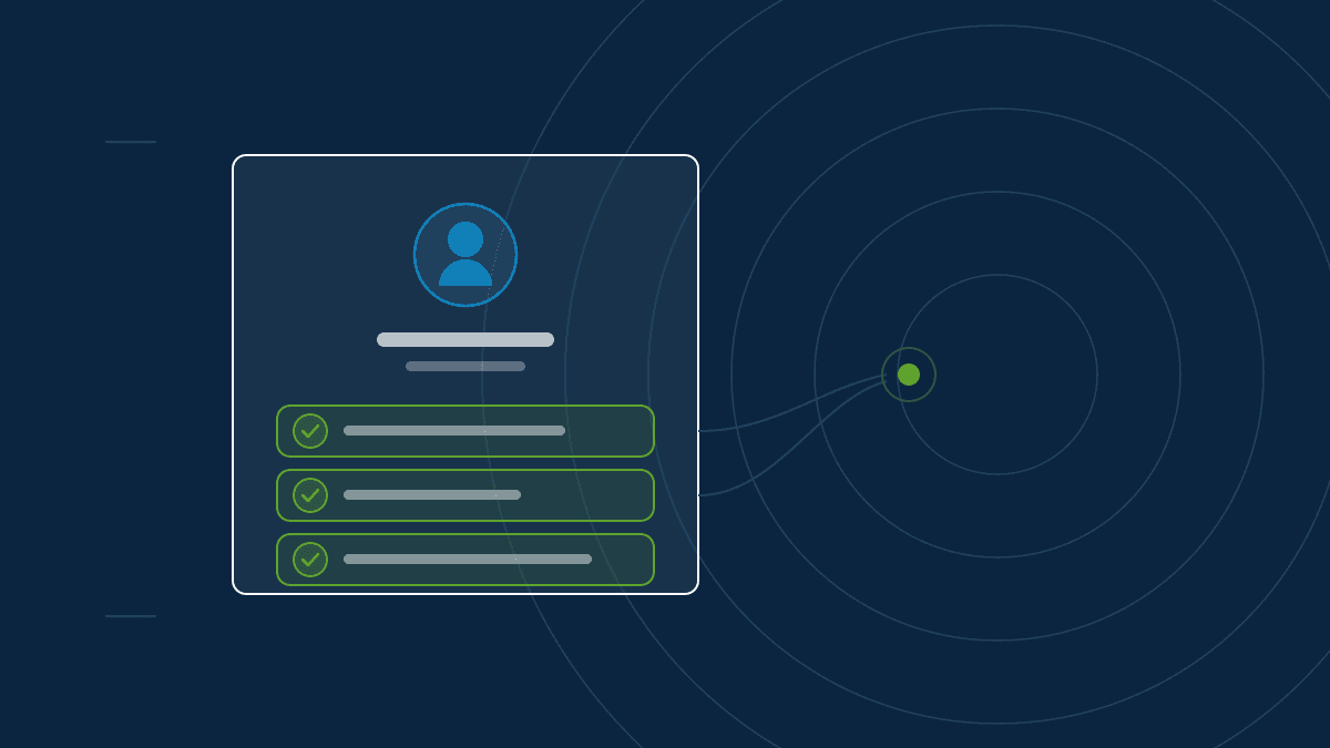 A verification panel with confirmed company detail fields